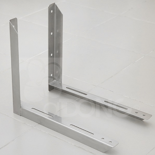 Heavy-Duty Stainless Steel Right Angle L Brackets Single Structure Corner Shelf Support Wall Bracket for Home Shelves