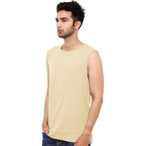 Men's Casual Summer Tank Top Quick Dry 100% Cotton Knit Design Custom Logo Loose Fit Sleeveless Sports Vest for Outdoor