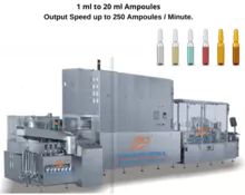Ampoule Packaging Line | Washing, Filling, Capping and Labeling Machine