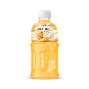 320ML Pet Bottle Orange Juice Drink with Nata De Coco Mix Fruit Juice SunSmile Premium Quality Vietnam Beverage Manufacturer OEM