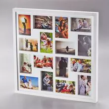 White Photo Frame for 16 photos - 10752