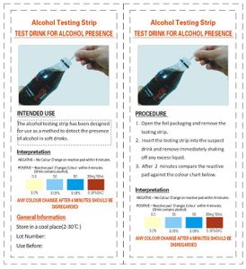Alcohol Testing Strip