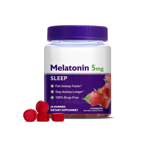 5mg Melatonin Restful Sleep Gummies Strawberry-Flavored Complex Vitamins Minerals for Adults Beauty for Sleep Dosage Form Candy