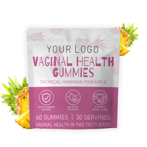 ODM Wholesale Customized Vitamin Vaginal Balance PH Gummies OEM Pineapple Flavor Customized Gummy for Female Vaginal Health