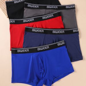 Comfortable and Breathable Rayon Men's Underwear Sports Boxer Briefs for Youth Cross-Border Modal Fabric