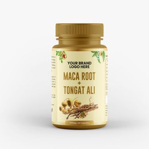 Maca Root & Tongkat Ali Capsules Natural Supplement for Energy and Stamina Supports Hormone Balance and Overall Wellness