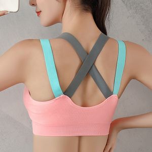 Trendy Cross Beauty Back Wireless Stretch Sujetador Deportivo Workout Gym Yoga Bra Plus Size Sports Bras Crop Top for Womens