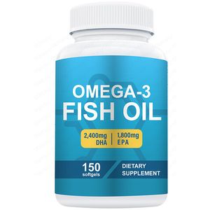 Omega-3 Fish Oil Soft Capsules Rich in DHA EPA for Healthcare Supplemnet Hair Skin Nail Care Joint Health Support