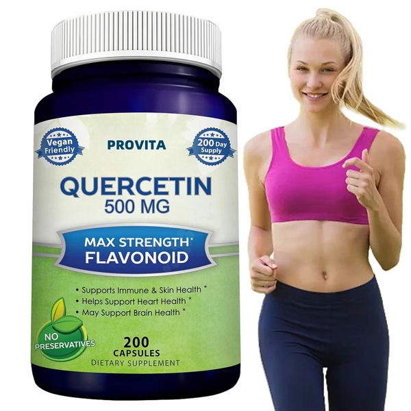 Sugar Free Quercetin Zinc Capsule Vegan Quercetin Plant Extract Capsules Supplement Improve Respiratory & Heart & Immune Health