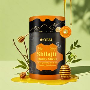 OEM Plant Based Extract  Minerals Vitamin Enriched Shilajit Honey Sticks
