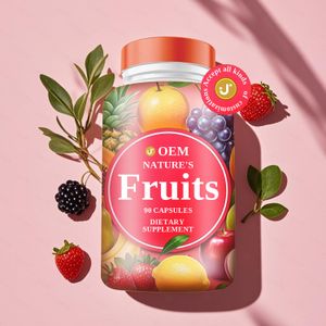 Private Label Minerals Vitamins Fruit Capsules Supplement Dietary Fiber