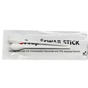 Wholesale Medical Supplies Surgical Disposable Sterile Skin Antiseptic CHG Cotton Buds Alcohol Swab Stick