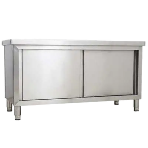 High Quality 304 Stainless Steel Worktable for Kitchen Engineering Sliding Door Workbench for Hotels and Restaurants