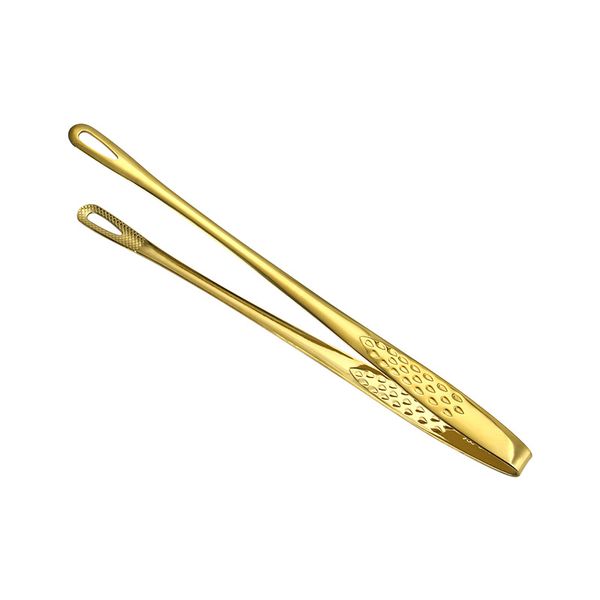 Factory Stainless Steel 304 BBQ Grill Tongs Long Handle Kitchen Meat Cooking Utensils for Outdoor Baking Metal Clip Tool