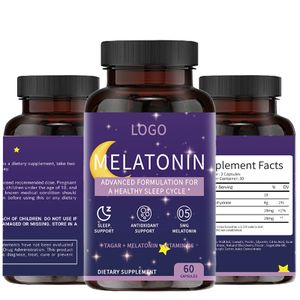 OEM/ODM Serenity Sleep Capsules 10 mg Melatonin for Fast Relaxation Enhanced Memory Stress Relief Healthcare Supplement