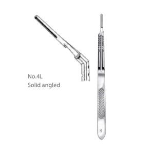 No. 4L Solid Angled Scalpel Handle Surgical Instruments Veterinary Tools