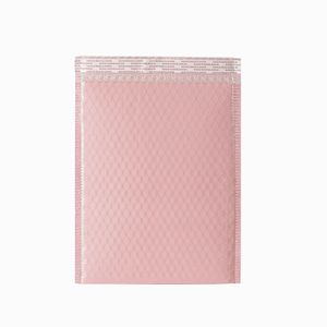 Custom Printed Pink Metallic Foil Poly Packaging Bags Durable Stock Cheap Padded Envelopes Bubble Mailers for Shoes Mailings