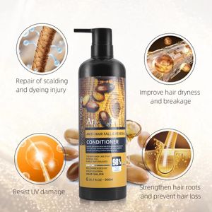 Natural organic almond oil Moroccan argan nut oil shampoo Herbal organic collagen hair care essence oil conditioner set