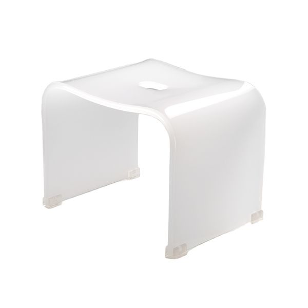 Custom Translucent  Acrylic Stool Free Standing Acrylic Stool With Non-slip Pad for Home and Office