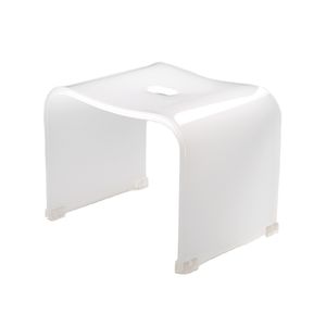 Custom Translucent  Acrylic Stool Free Standing Acrylic Stool With Non-slip Pad for Home and Office