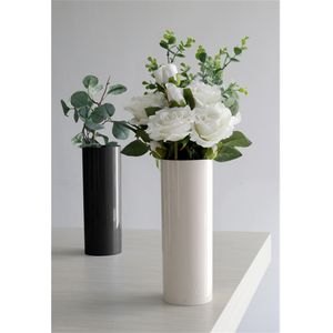 Plastic Vase Home Décor Vase Solid White Blue Black
