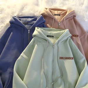 High Quality Custom 3D Embossed Logo Women's Hoodie Oversized Pure Cotton Breathable Hooded Sportswear for Winter