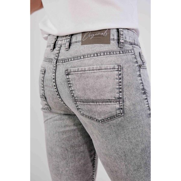 Men's Snow Washed Grinding Comfortable Cut Flexible Lycra Gray Denim Jean Shorts Hlt1961
