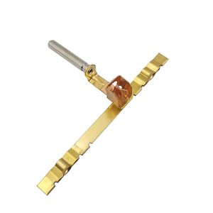16A eu power adapter brass parts,  electrical copper conductive spring parts, pin riveting with brass stamping parts