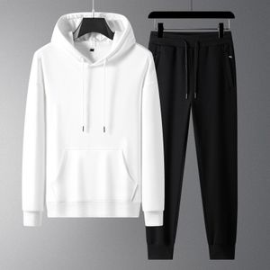HR27 New Style Sports Suit for Men in Spring and Autumn, Hooded Sweatshirt, Casual Sweatpants, Two-piece Suit