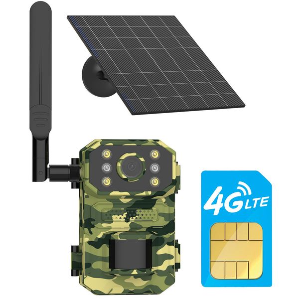 Outdoor Security Hunting Camera 4G LTE Cellular 2.7K Resolution IP66 Waterproof Long Lasting Two-Way Audio Cloud Connectivity