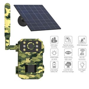 4M Ultra HD 4G Hunting Camera Ultra large capacity configuration 5W solar panel support night vision and two-way voice IP65