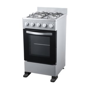 20 Inch Single Oven Freestanding Gas Range with 4 Burners and Grill Electric Powered Household Kitchen Appliance