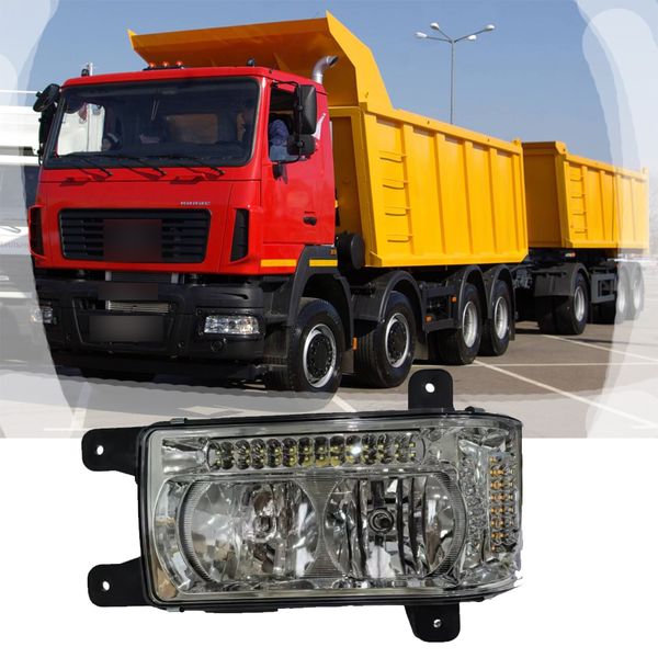 Reliable and Durable Truck Head Lamp 24V High Performance LED Head Light for KAMAZ/MAZ 441.3775 (L)  44.3775 (R )