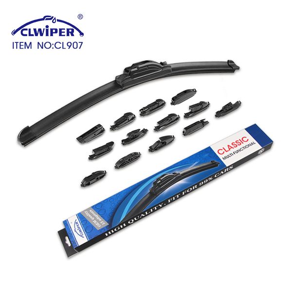 CLWIPER Factory Wholesale Multifunction Soft Windshield Wiper Blade with 16 Adapters