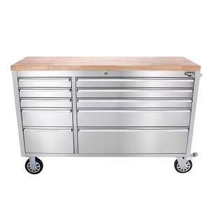 Wholesale Workshop 430 Stainless Steel Mobile Tool Cabinet Durable Sturdy Hardware Store Cabinets Modern Tool Chest Garage