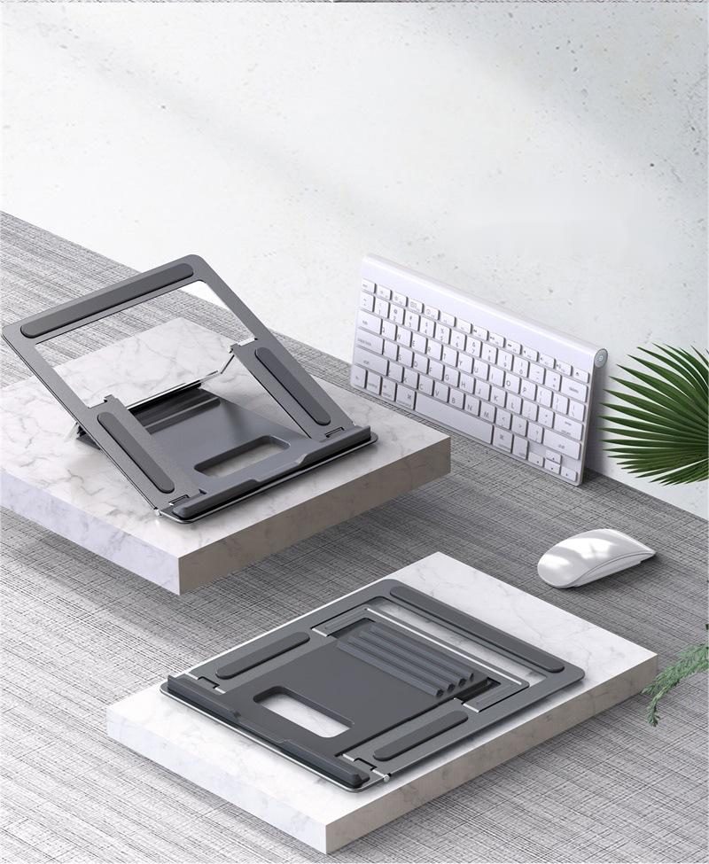 MIYUE Metal Laptop Stand Lift Increase Heat Dissipation Bracket Compact Laptop Adjusted Stand