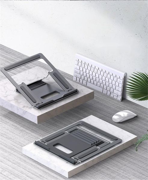 MIYUE Metal Laptop Stand Lift Increase Heat Dissipation Bracket Compact Laptop Adjusted Stand
