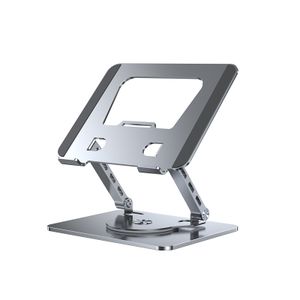 Newest Adjustable Angle Notebook Holder Folding 360 Degree Rotation Base Steel Laptop Stand Comfortably Alloy Steel Laptop Stand