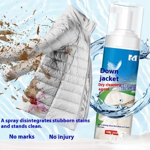 Portable Hands-Free Jacket Cleaning Agent Strong Decontamination and Oil Stain Removal Lotion-Free Dry Cleaning Solution