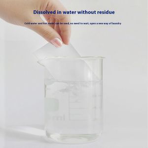 Ultra-Concentrated Laundry Tablets Long-Lasting Fragrance Deep Decontamination Solid Bubble Paper for Bulk Clothes Cleaning