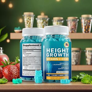Wholesale Custom OEM Private Label Kids Bear Organic Calcium Magnesium Zinc Multi Vitamin C D3 K2 Gummies Supplement for Kids