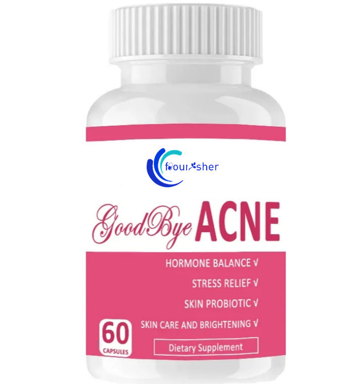 Private Label Herbal Extract Supplement Skin Care Acne Cleanse Vegan Acne Capsules
