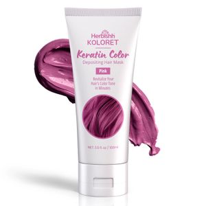 Wholesale Superlative Quality Pink Koloret Color Depositing Keratin Moisturizing Hair Mask