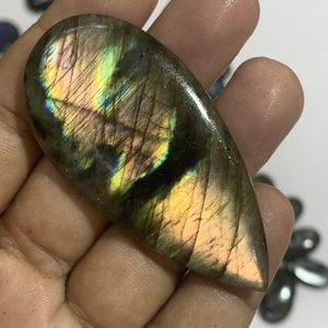 IGI Certified Multi Fire Natural Quartz Labradorite Pendant 20mm Rainbow Color Change AAA+ Quality Bulk Jewelry Making
