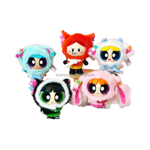 Wholesale Powerpuff Girls Cape Doll Series Plush Pendant Doll Anime Peripheral Blind Box Doll Toys Decoration Ornaments