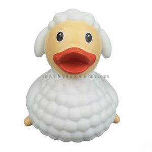 Custom Anime Figure Bath Duck Sheep-Shaped Plastic Vinyl Toy for Promotion Bath Toys Craft