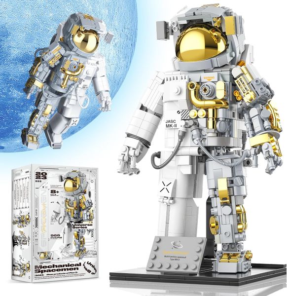JAKI DIY Creative Educational Space Spaceman Astronaut Building Blocks Model Construction Toys in Box Sets