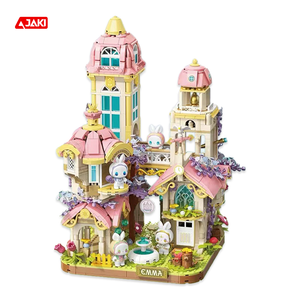 TopToy Educational Toy Building Block Beauty Castle Emma Genuine Authorization Mystery Castle Building Block Set Gift for Kids