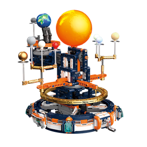 JAKI New Arrival Break Dawn Educational Toy Building Block Machine Link Solar System Planetary Instrument Electric Block Set