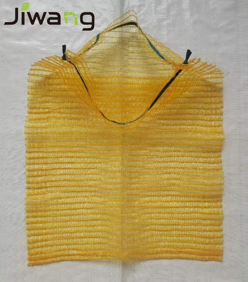 100% PE Brand New Material Packaging Potato, Onion, Garlic Factory Direct Sales Raschel Plastic Mesh Bag